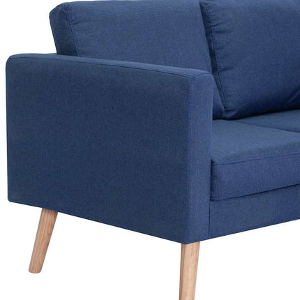 Soffgrupp 2 delar tyg blå