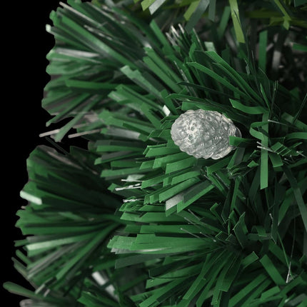 Förbelyst julgran med fot och LED 240 cm fiberoptik