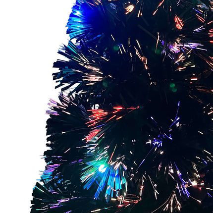 Förbelyst julgran med fot och LED 240 cm fiberoptik