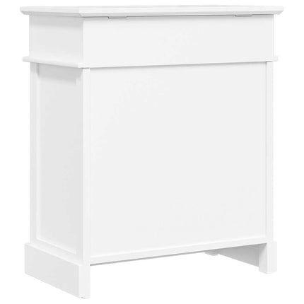 Skoskåp vit 50x28x58 cm kejsarträ