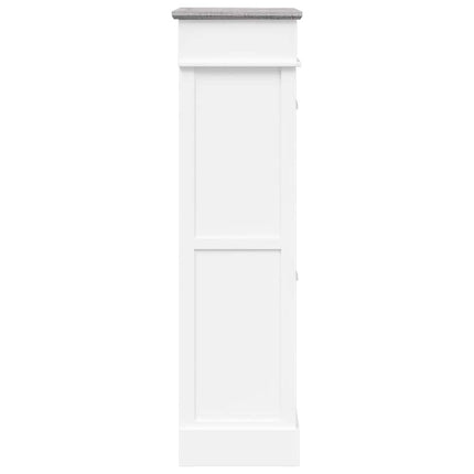 Skoskåp grå 50x28x98 cm kejsarträ