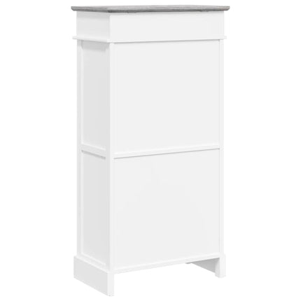 Skoskåp grå 50x28x98 cm kejsarträ