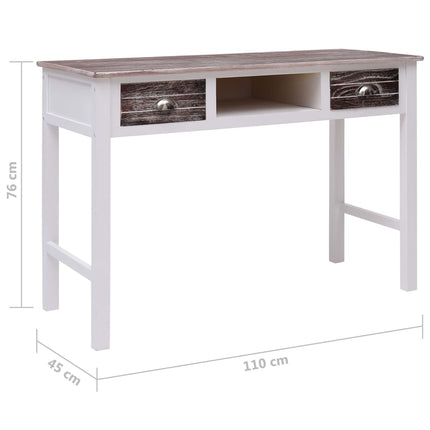 Skrivbord brun 110x45x76 cm trä