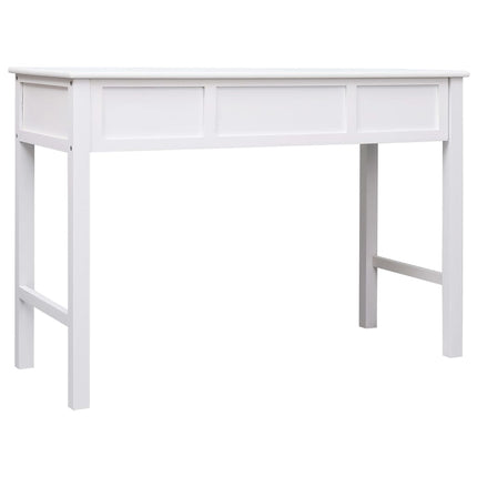 Skrivbord vit 110x45x76 cm trä