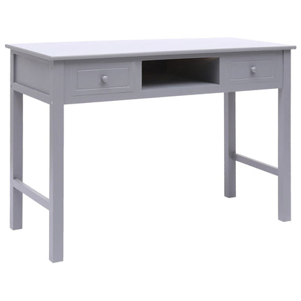 Skrivbord grå 110x45x76 cm trä