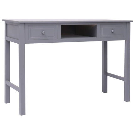 Skrivbord grå 110x45x76 cm trä