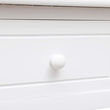 Skrivbord vit 110x45x76 cm trä