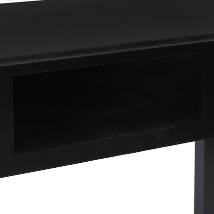 Skrivbord svart 110x45x76 cm trä