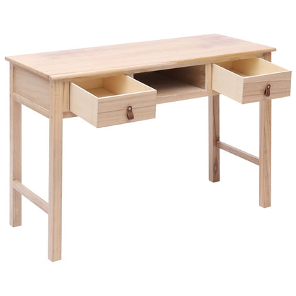 Skrivbord natur 110x45x76 cm trä