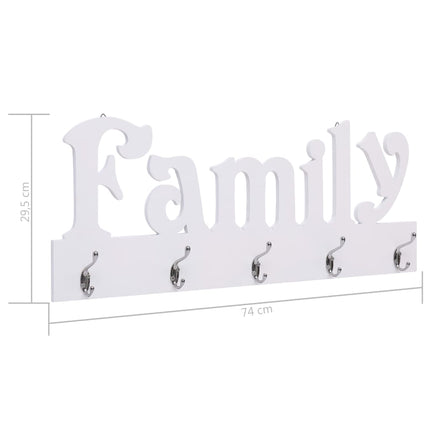 Väggkrokar FAMILY 74x29,5 cm