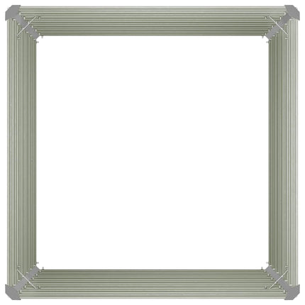 Upphöjd odlingslåda antracit 100x100x77 cm galvaniserat stål
