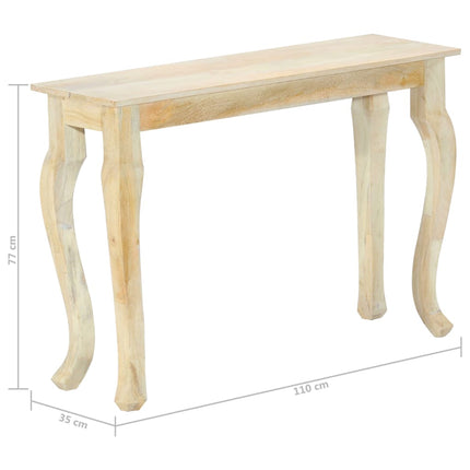 Konsolbord 110x35x77 cm massivt mangoträ
