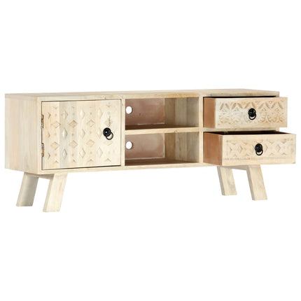 TV-bänk 110x30x44 cm massivt mangoträ