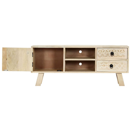 TV-bänk 110x30x44 cm massivt mangoträ