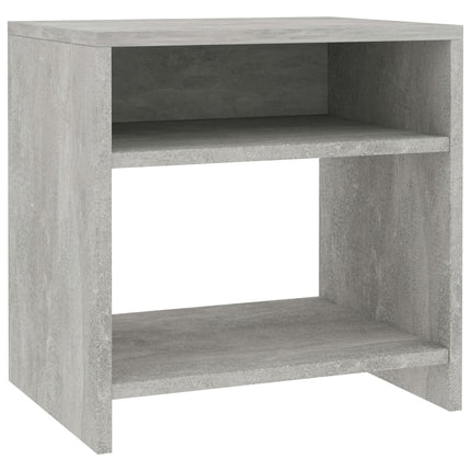 Sängbord betonggrå 40x30x40 cm konstruerat trä