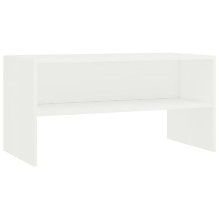 TV-bänk vit 80x40x40 cm konstruerat trä