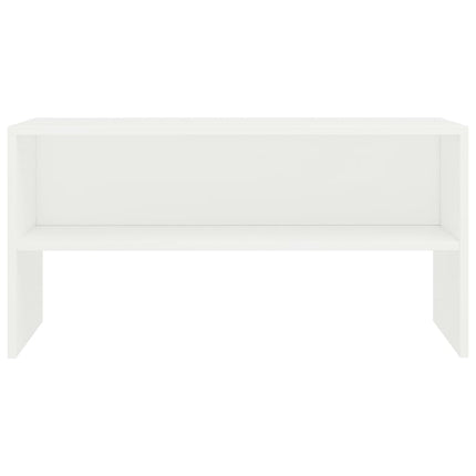 TV-bänk vit 80x40x40 cm konstruerat trä
