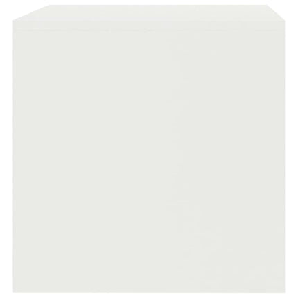 TV-bänk vit 80x40x40 cm konstruerat trä