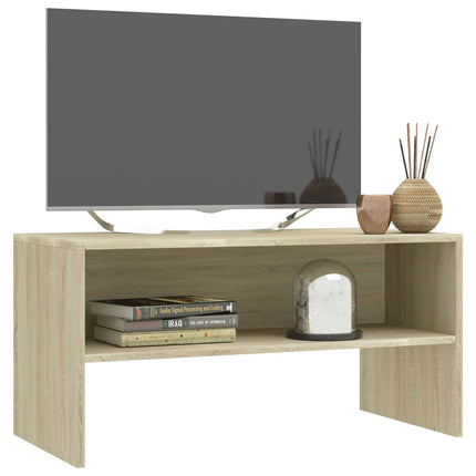 Tv-bänk sonoma-ek 80x40x40 cm konstruerat trä