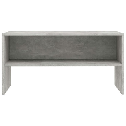 Tv-bänk betonggrå 80x40x40 cm konstruerat trä