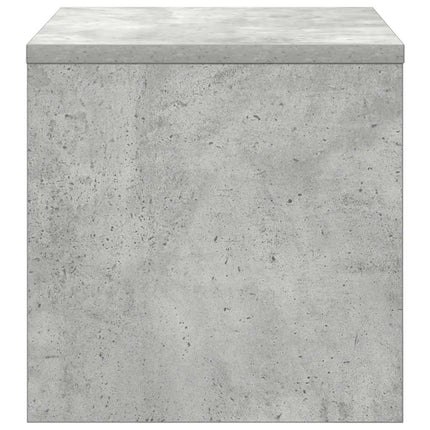 Sängbord betonggrå 40x30x30 cm konstruerat trä