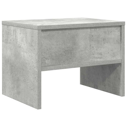 Sängbord betonggrå 40x30x30 cm konstruerat trä