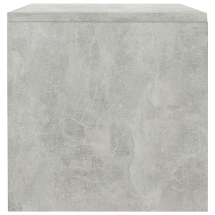 Sängbord 2 st betonggrå 40x30x30 cm konstruerat trä