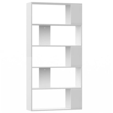 Bokhylla/Rumsavdelare vit 80x24x159 cm konstruerat trä