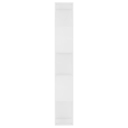 Bokhylla/Rumsavdelare vit 45x24x159 cm konstruerat trä