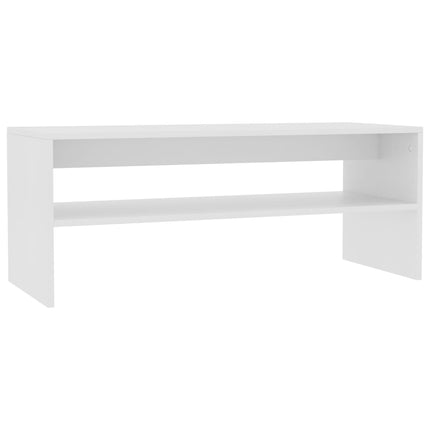 Soffbord vit 100x40x40 cm konstruerat trä