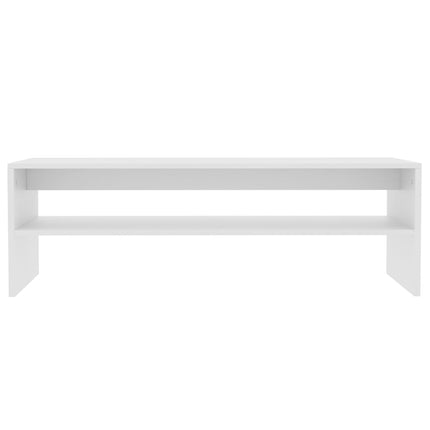 Soffbord vit 100x40x40 cm konstruerat trä