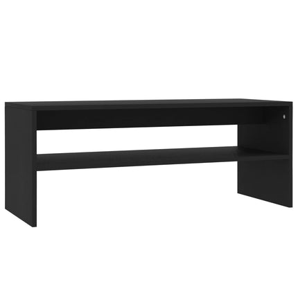 Soffbord svart 100x40x40 cm konstruerat trä