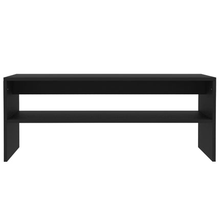 Soffbord svart 100x40x40 cm konstruerat trä
