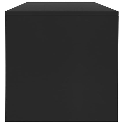 Soffbord svart 100x40x40 cm konstruerat trä