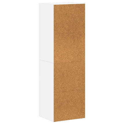 Bokhylla/tv-bänk vit 36x30x114 cm konstruerat trä