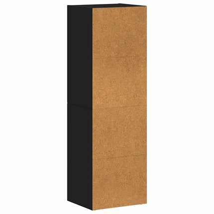 Bokhylla/tv-bänk svart 36x30x114 cm konstruerat trä
