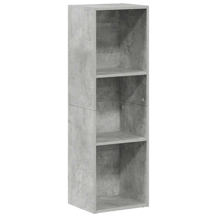 Bokhylla/tv-bänk betonggrå 36x30x114 cm konstruerat trä
