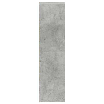 Bokhylla/tv-bänk betonggrå 36x30x114 cm konstruerat trä