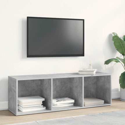 Bokhylla/tv-bänk betonggrå 36x30x114 cm konstruerat trä