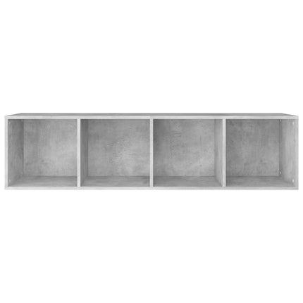 Bokhylla/tv-bänk betonggrå 36x30x143 cm konstruerat trä