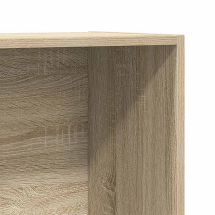Bokhylla/skänk sonoma-ek 66x30x130 cm konstruerat trä