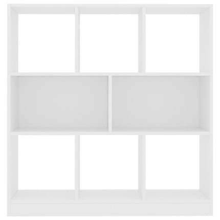 Bokhylla vit 97,5x29,5x100 cm konstruerat trä