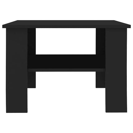 Soffbord svart 60x60x42 cm konstruerat trä
