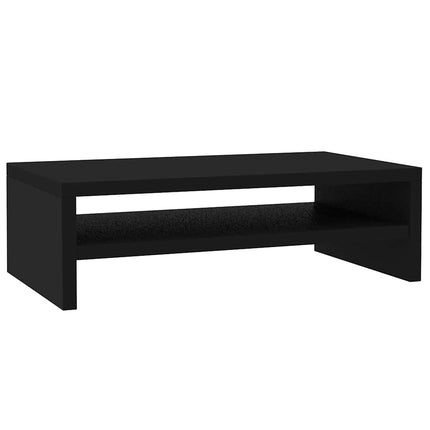 Skärmställ svart 42x24x13 cm konstruerat trä
