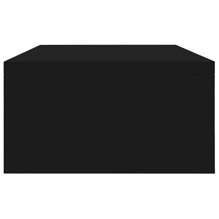Skärmställ svart 42x24x13 cm konstruerat trä