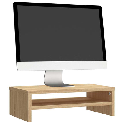 Skärmställ sonoma-ek 42x24x13 cm konstruerat trä