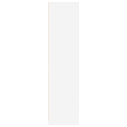 Garderob vit 100x50x200 cm konstruerat trä