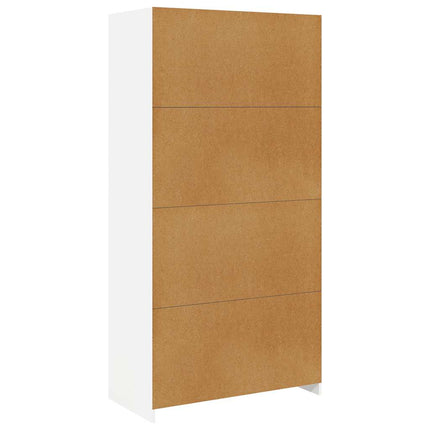 Garderob vit 100x50x200 cm konstruerat trä