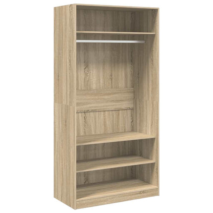 Garderob sonoma-ek 100x50x200 cm konstruerat trä