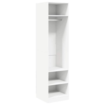 Garderob vit 50x50x200 cm konstruerat trä